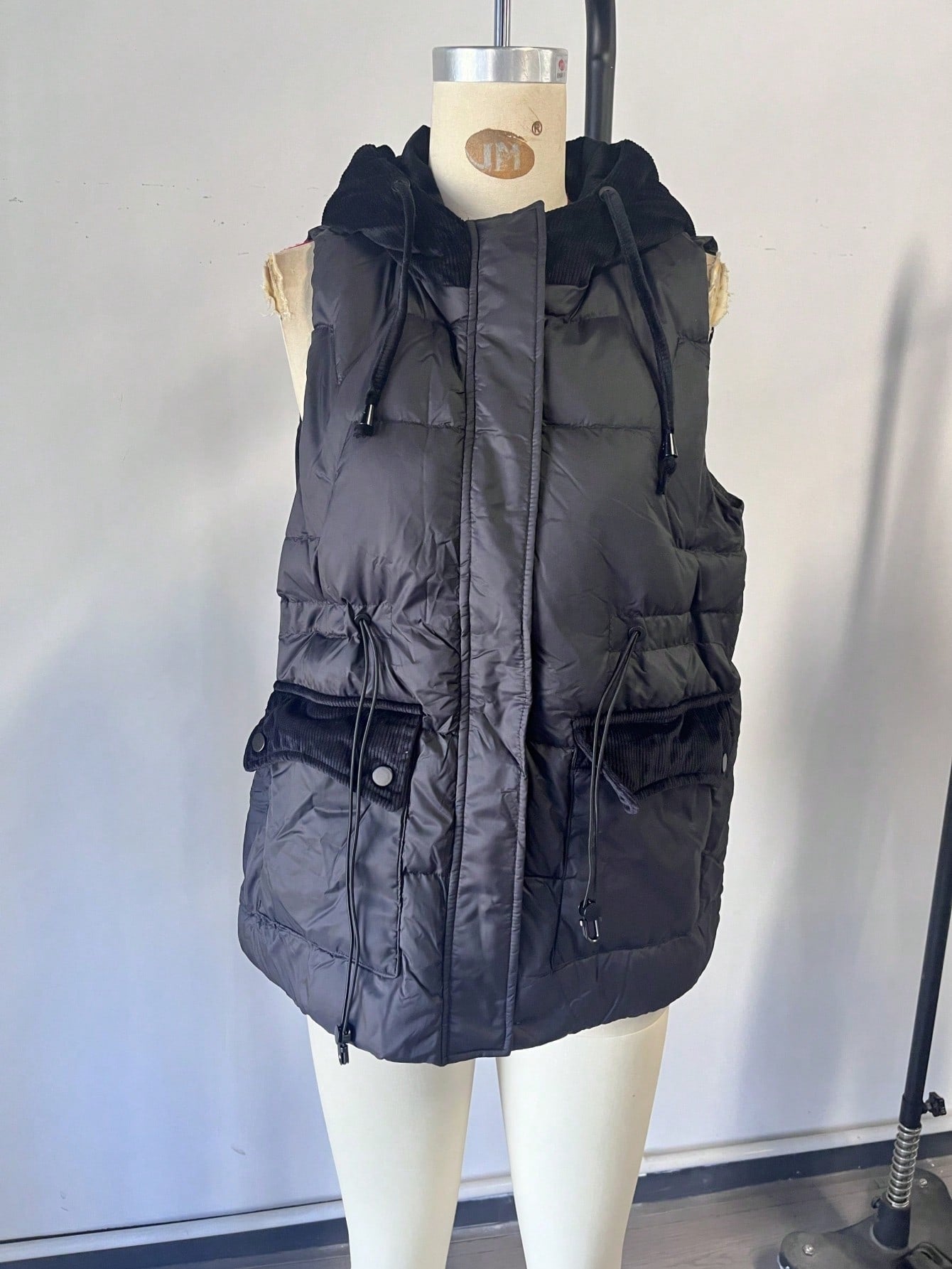 Women's Black Quilted Puffer Vest