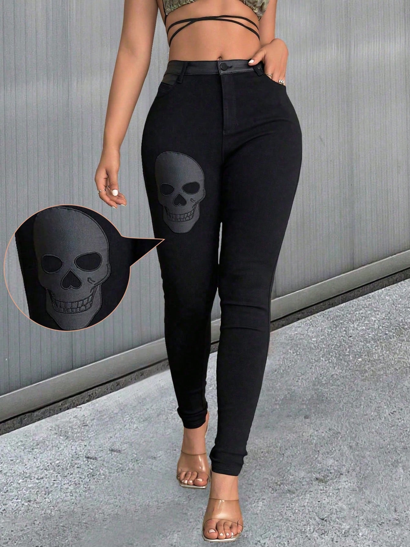 Women's Black Corset Bustier Top