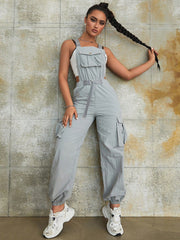 Women's Light Grey Wide Leg Athletic Yoga Pants