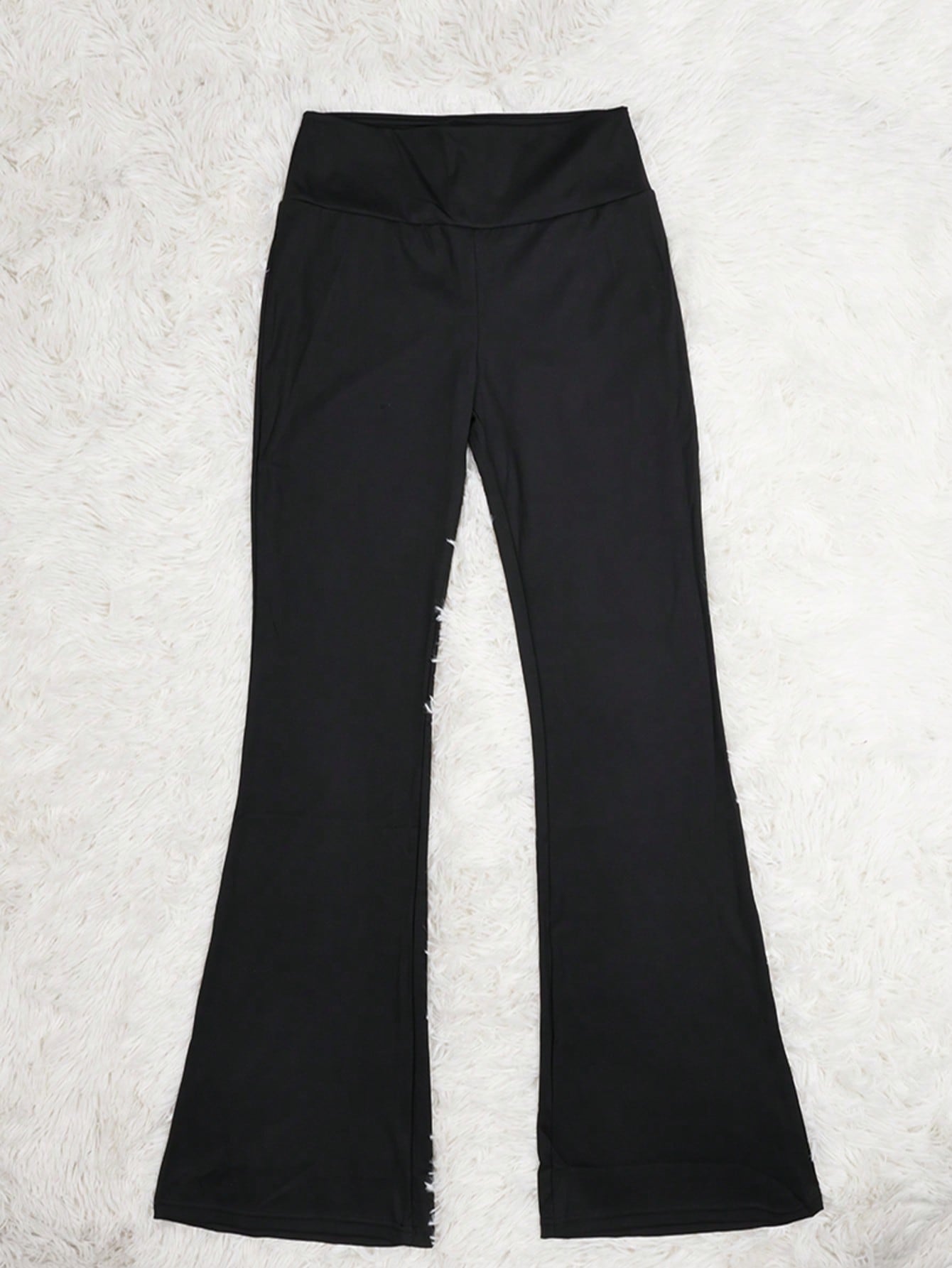 Women's Black High-Waist Yoga Pants
