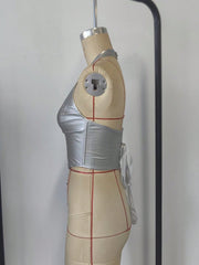 Women's Silver Corset