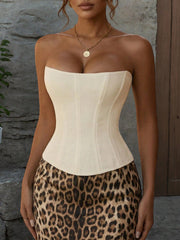 Women's Cream Corset Bustier
