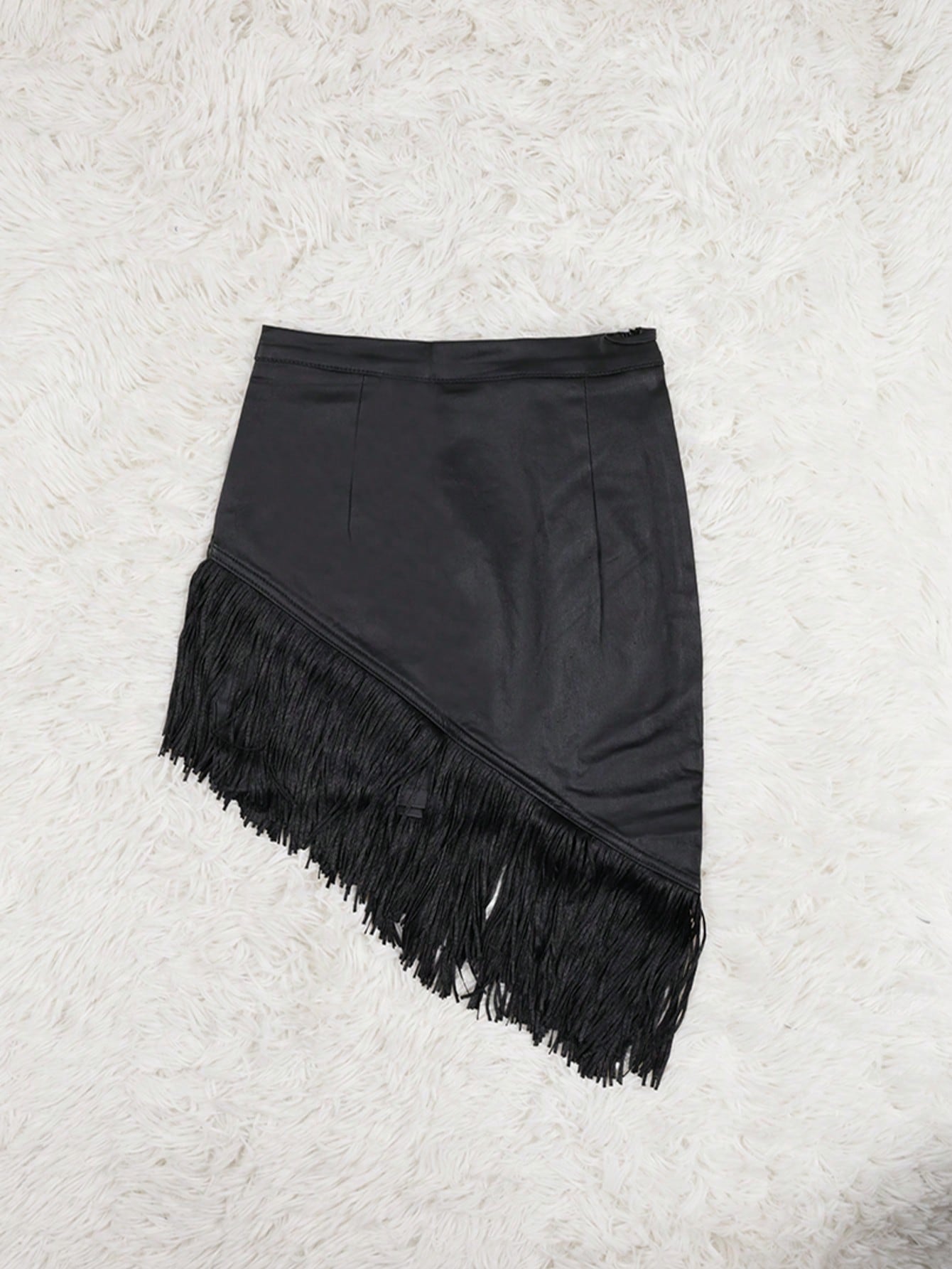 Women's Black High-Waist Mini Skirt