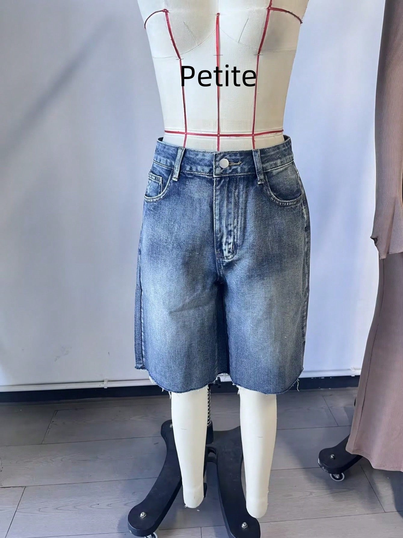 Women's Vintage Blue Wide-Leg Denim Jeans