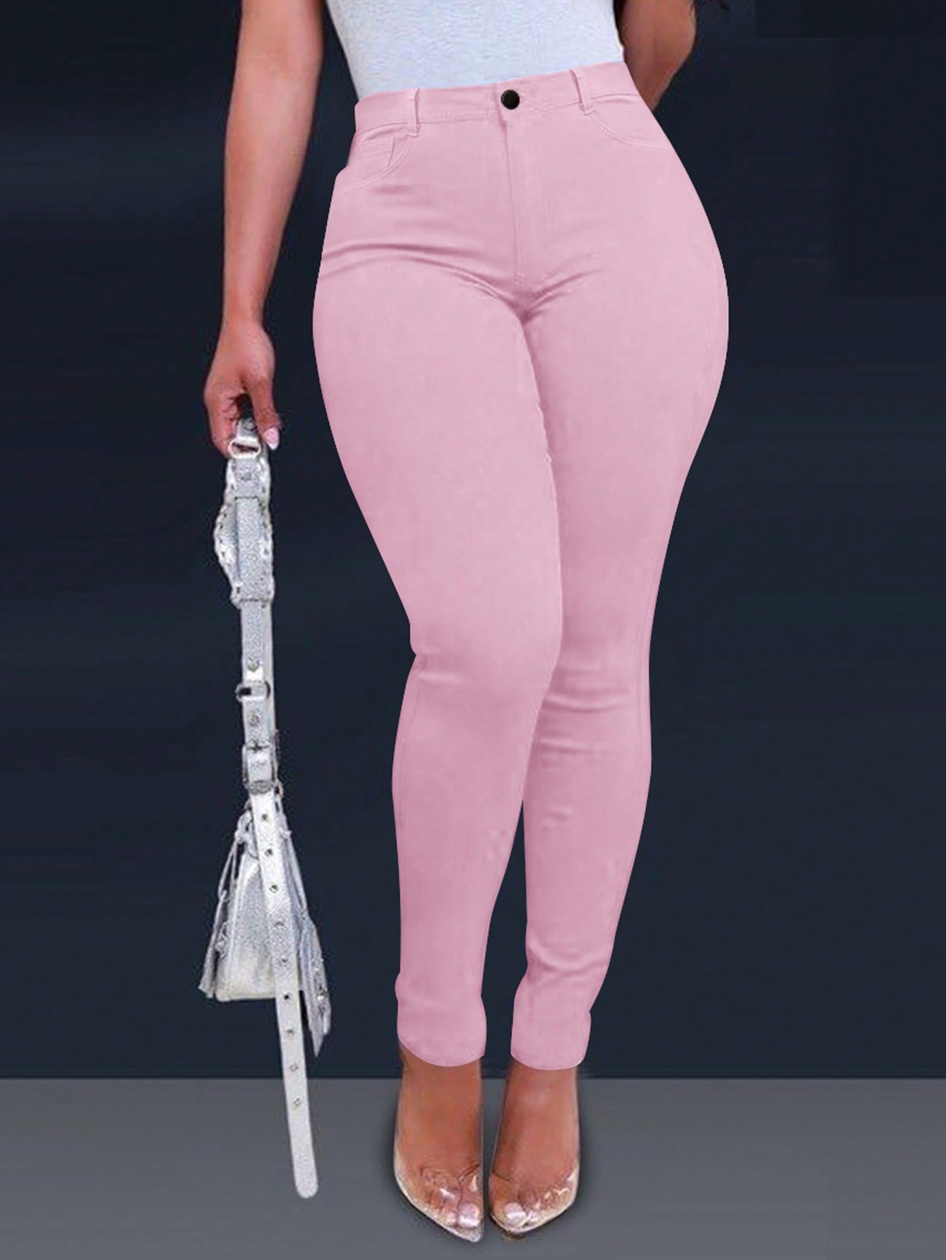 Women's Pink Corset Bustier Top