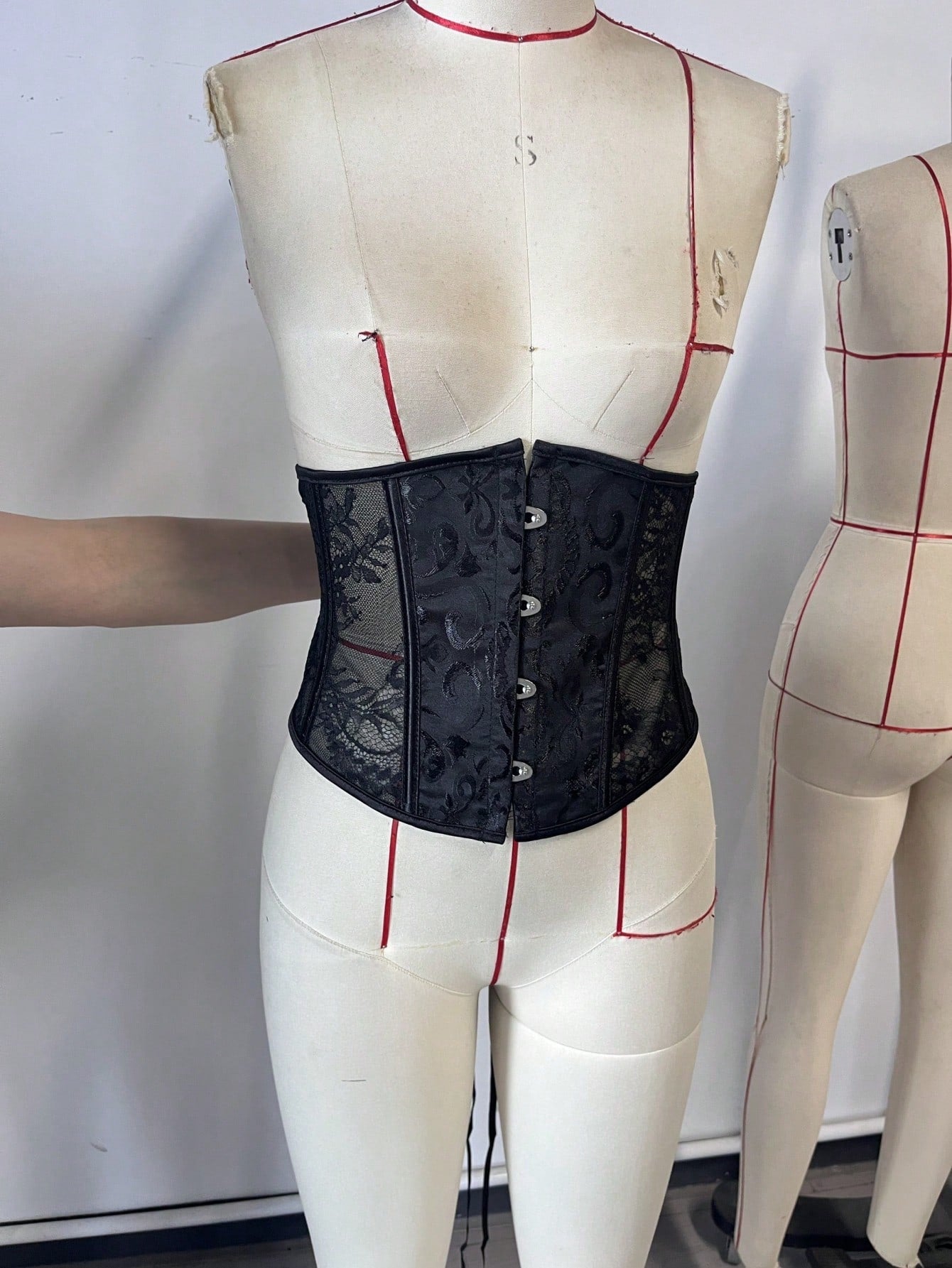 Women's 黑色 Corset