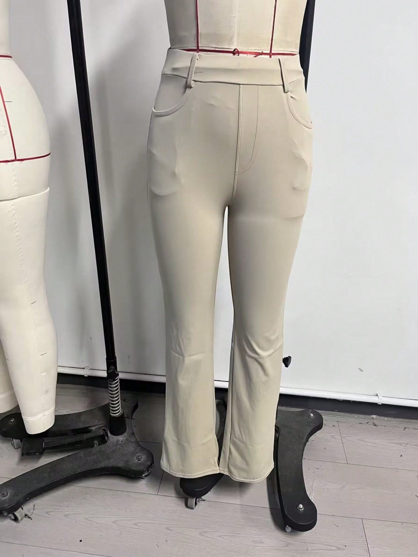 Women's Apricot High-Waisted Flare Yoga Pants with Bootcut Leg