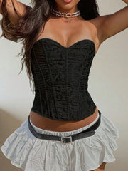 Women's 黑色 Corset