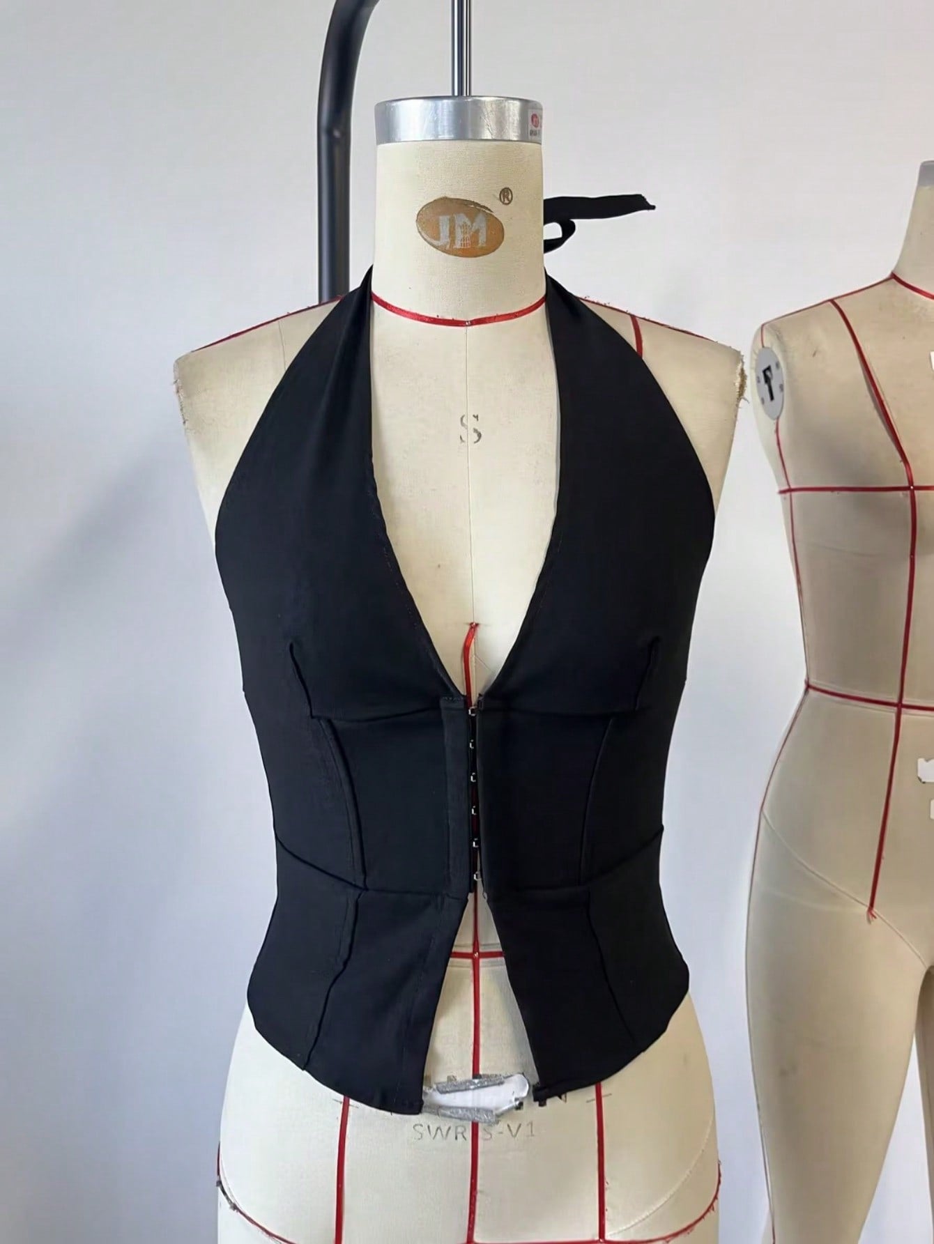 Women's Black Corset Bustier Top