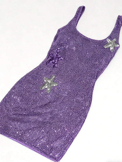 Women's Purple Polyester Full-length pants with leggings-style