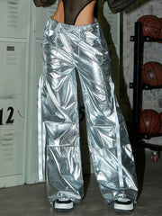 Women's 银色 Pants