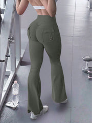 Women's Grey High-Waist Yoga Pants