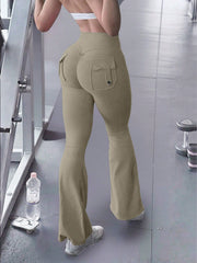 Women's Apricot High-Waist Yoga Pants