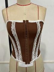 Women's Fitted Bustier Crop Top