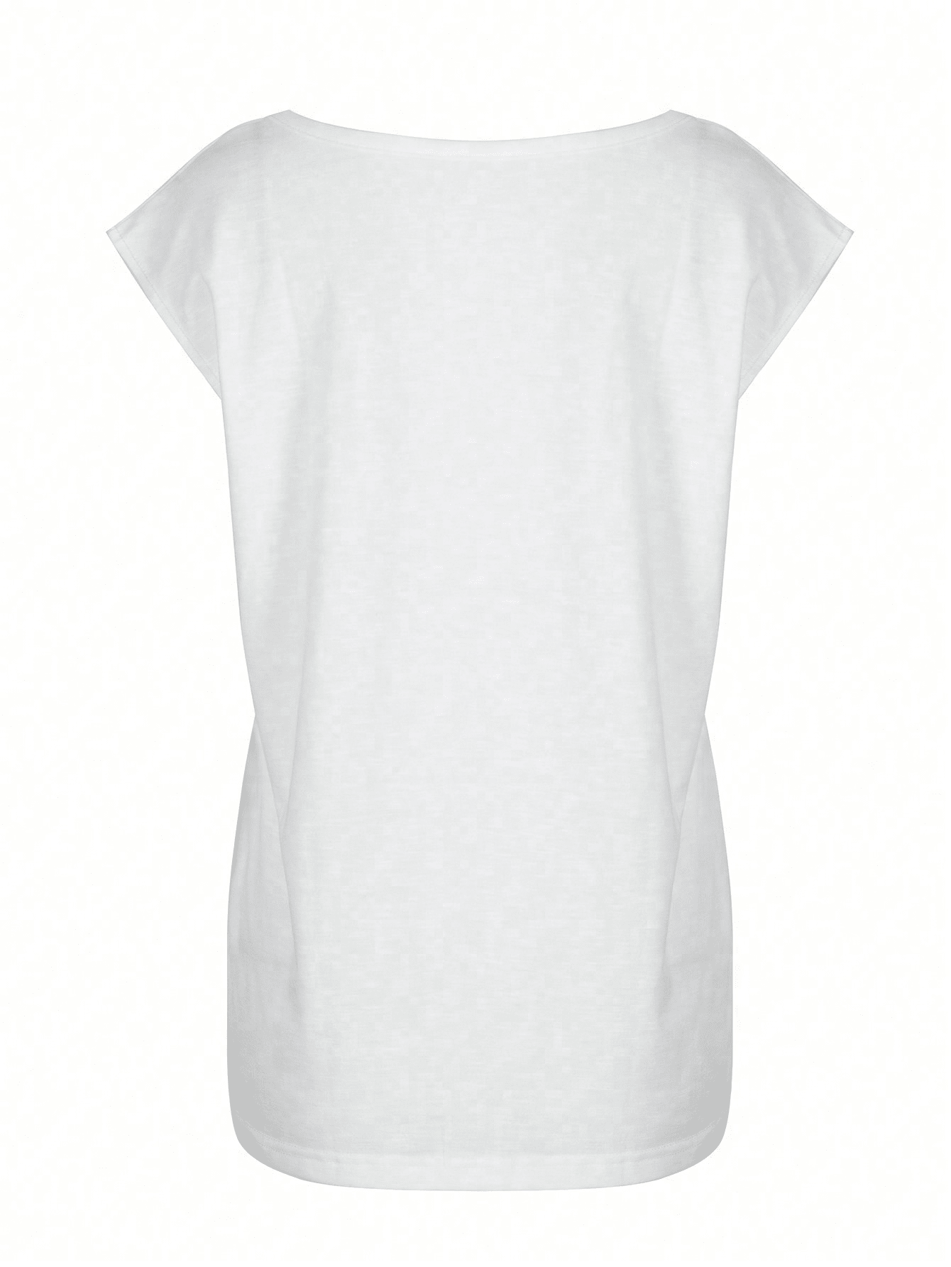 Women's White Dandelion Graphic Tank Top - Sleeveless Casual V-Neck Tee