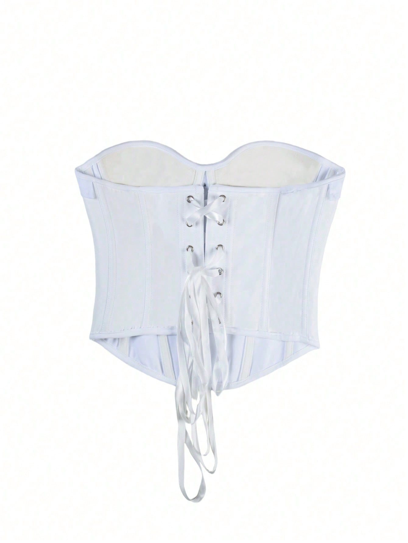 Women's White Collar Corset Top