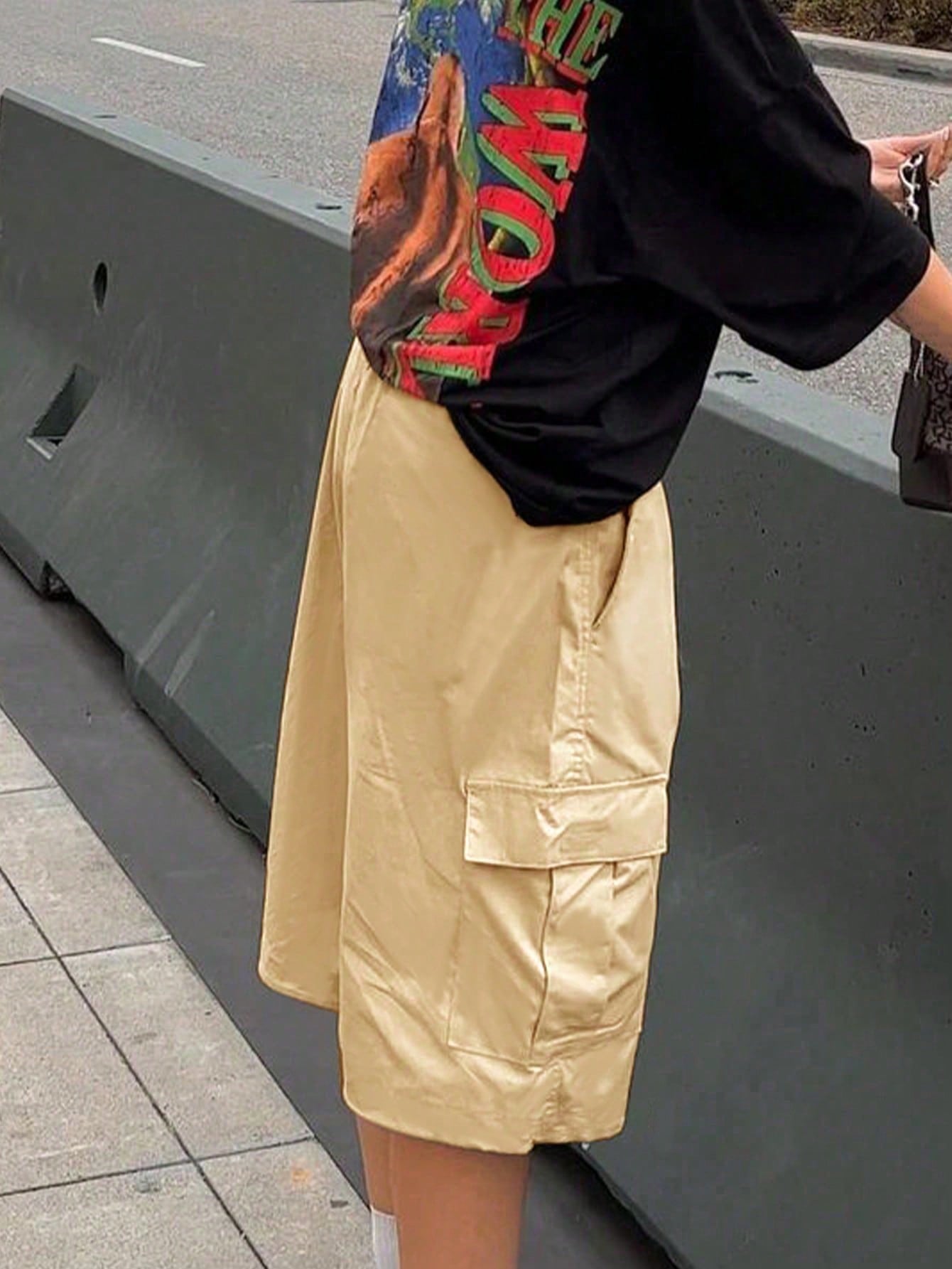 Women's Khaki Straight-Leg Casual Pants