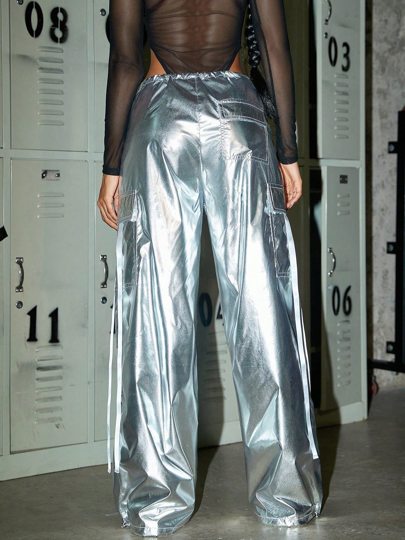 Women's 银色 Pants