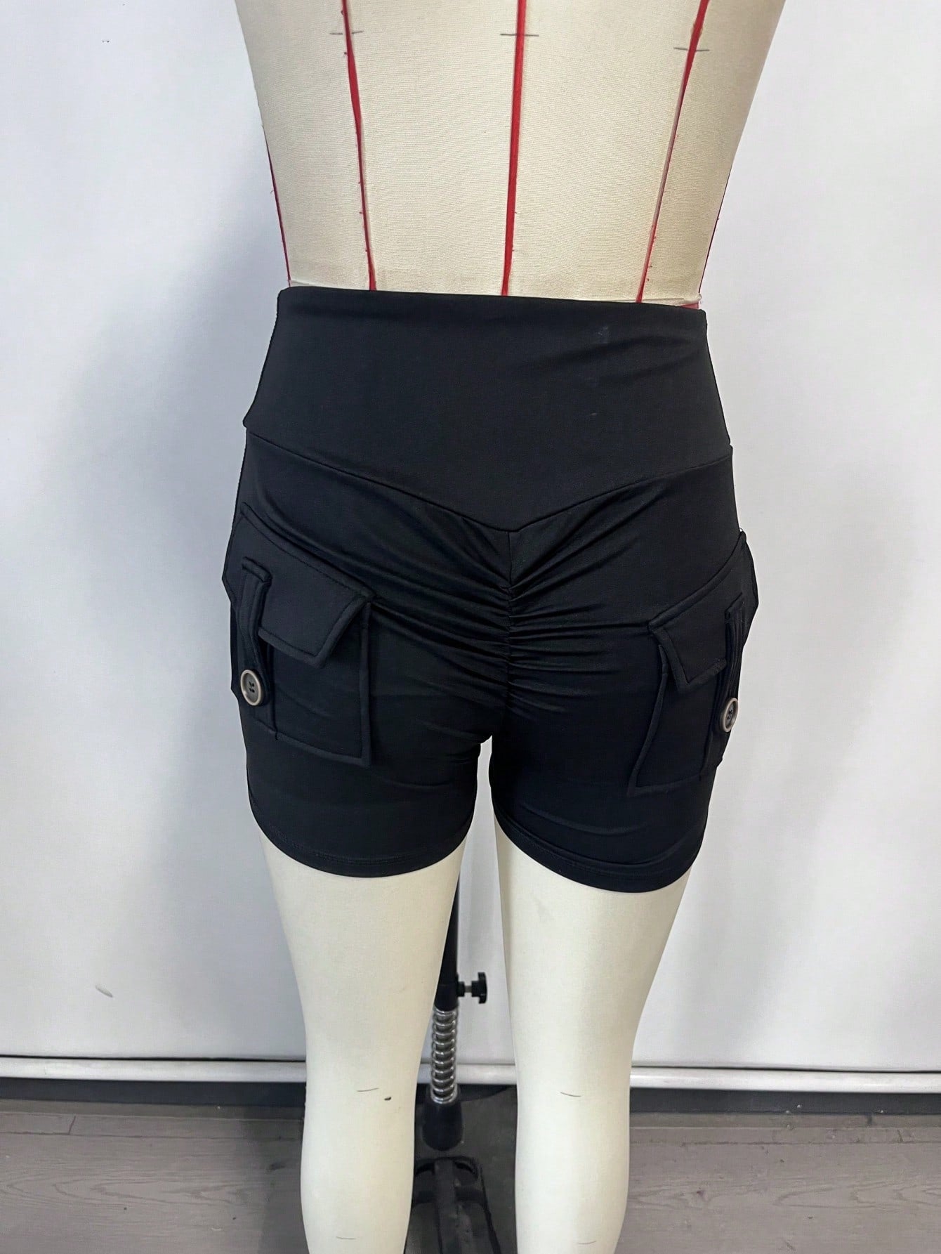 Women's Black Wide Waistband Yoga Pants