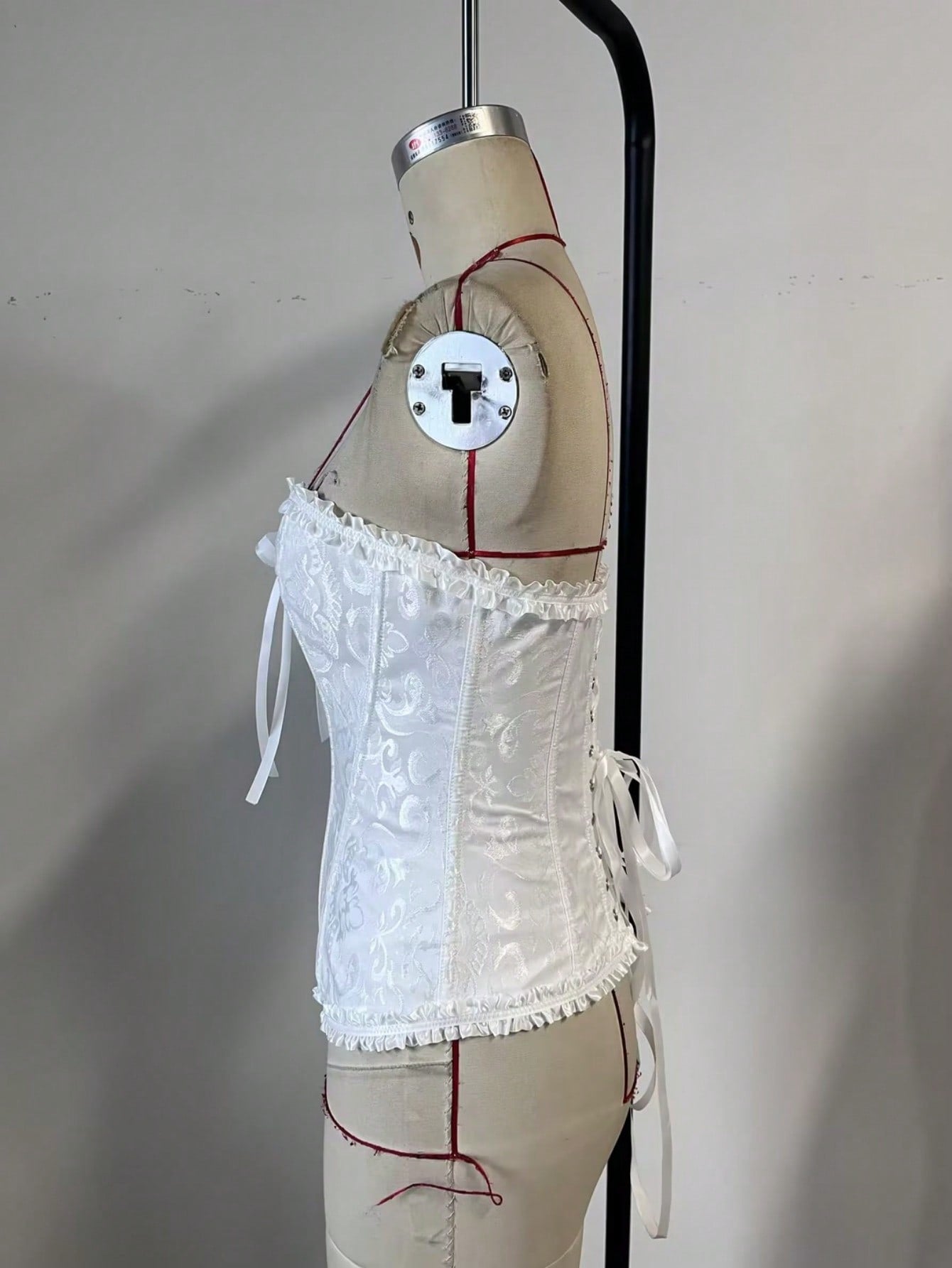 Women's White Lace Trim Tops