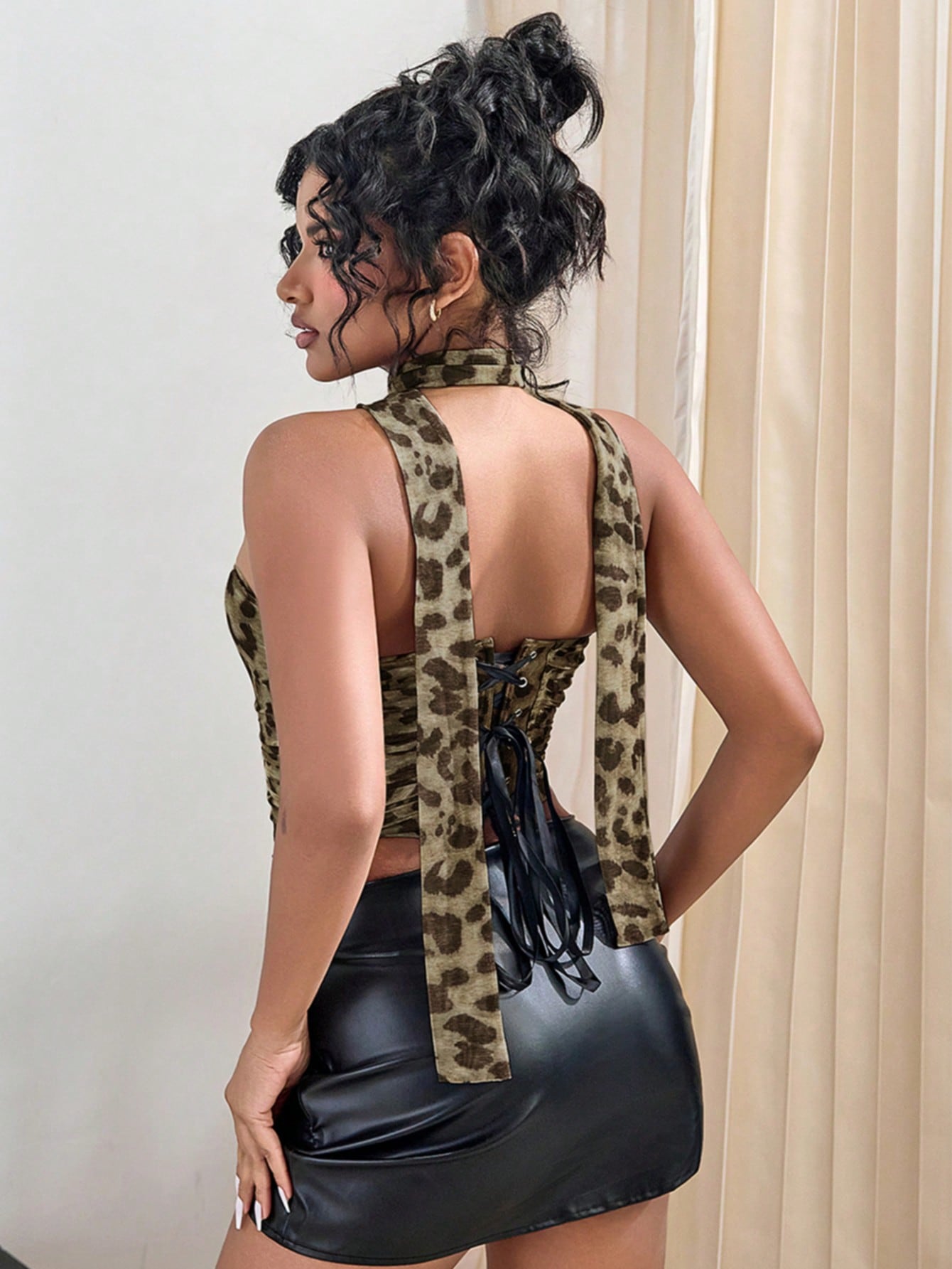 Women's Leopard Corset