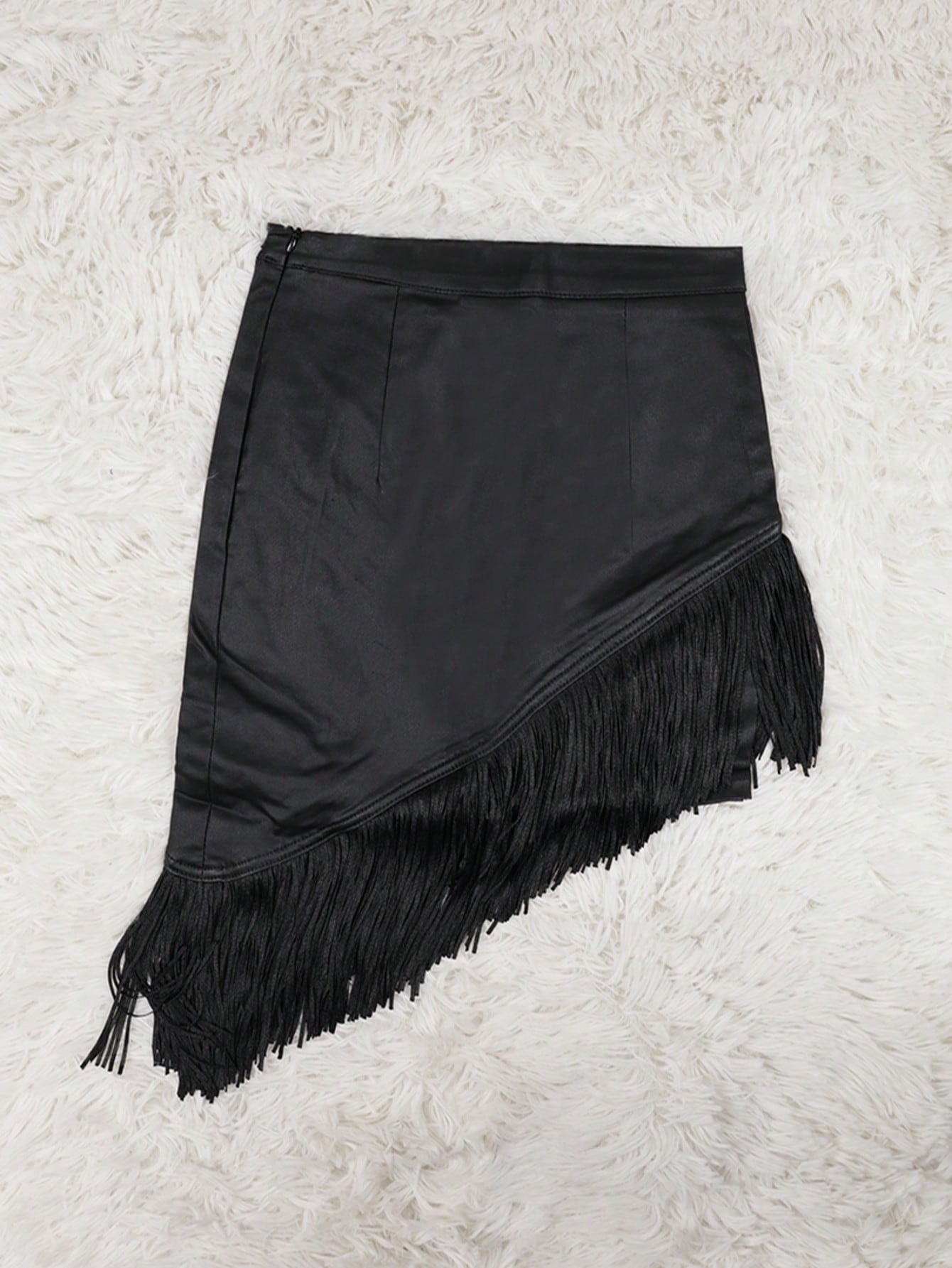 Women's Black High-Waist Mini Skirt
