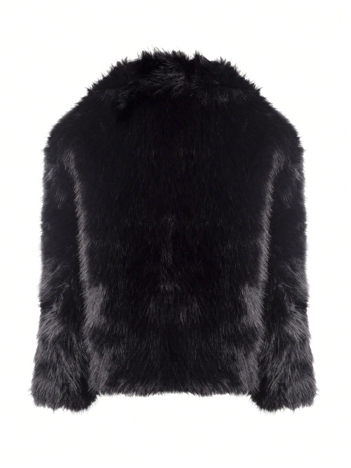 Women's Black Fleece Warm Long Coat