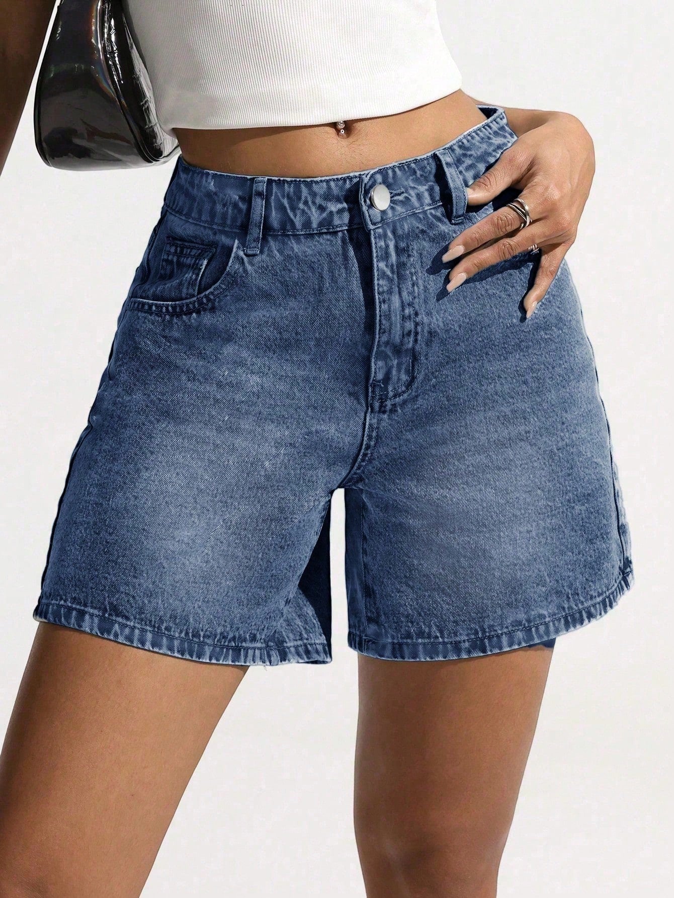 Women's Acid Wash Blue Jeans