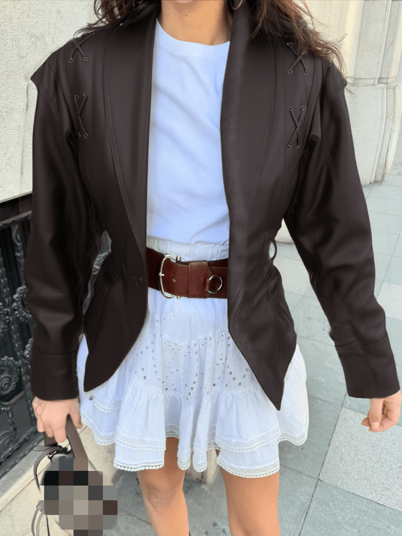 Women's Brown Faux Fur Jacket - Retro Glamorous Casual & Streetwear Outerwear