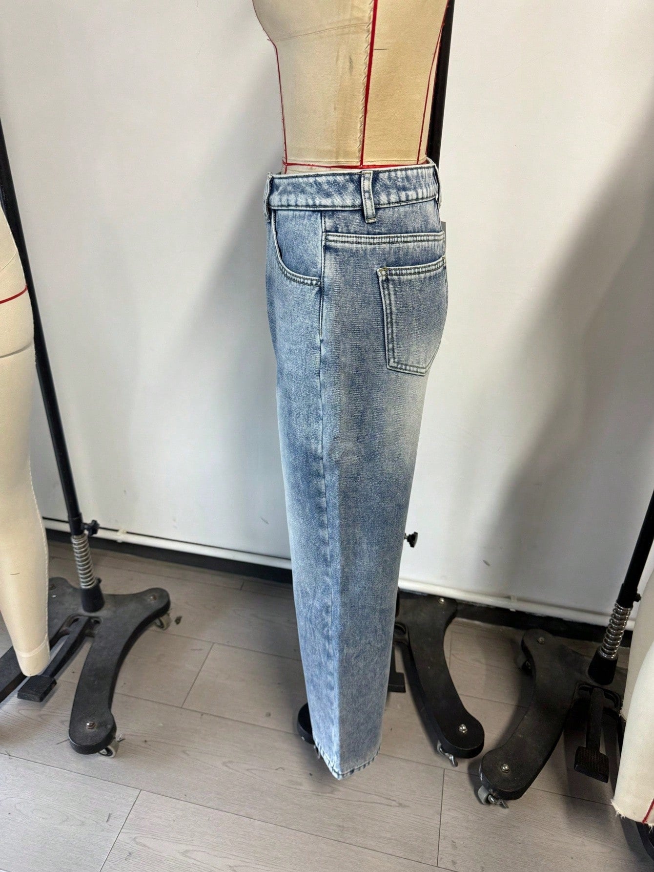 Women's Acid Wash Blue Jeans