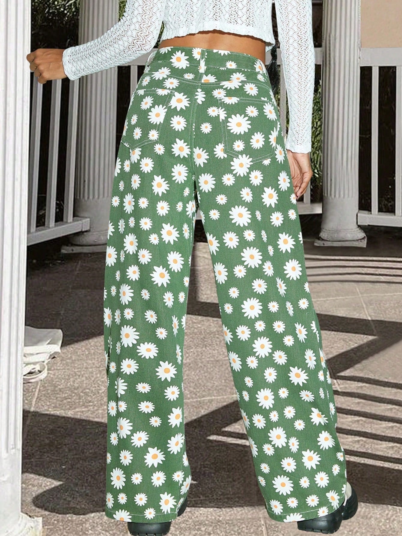 Women's Green High-Waist Yoga Leggings