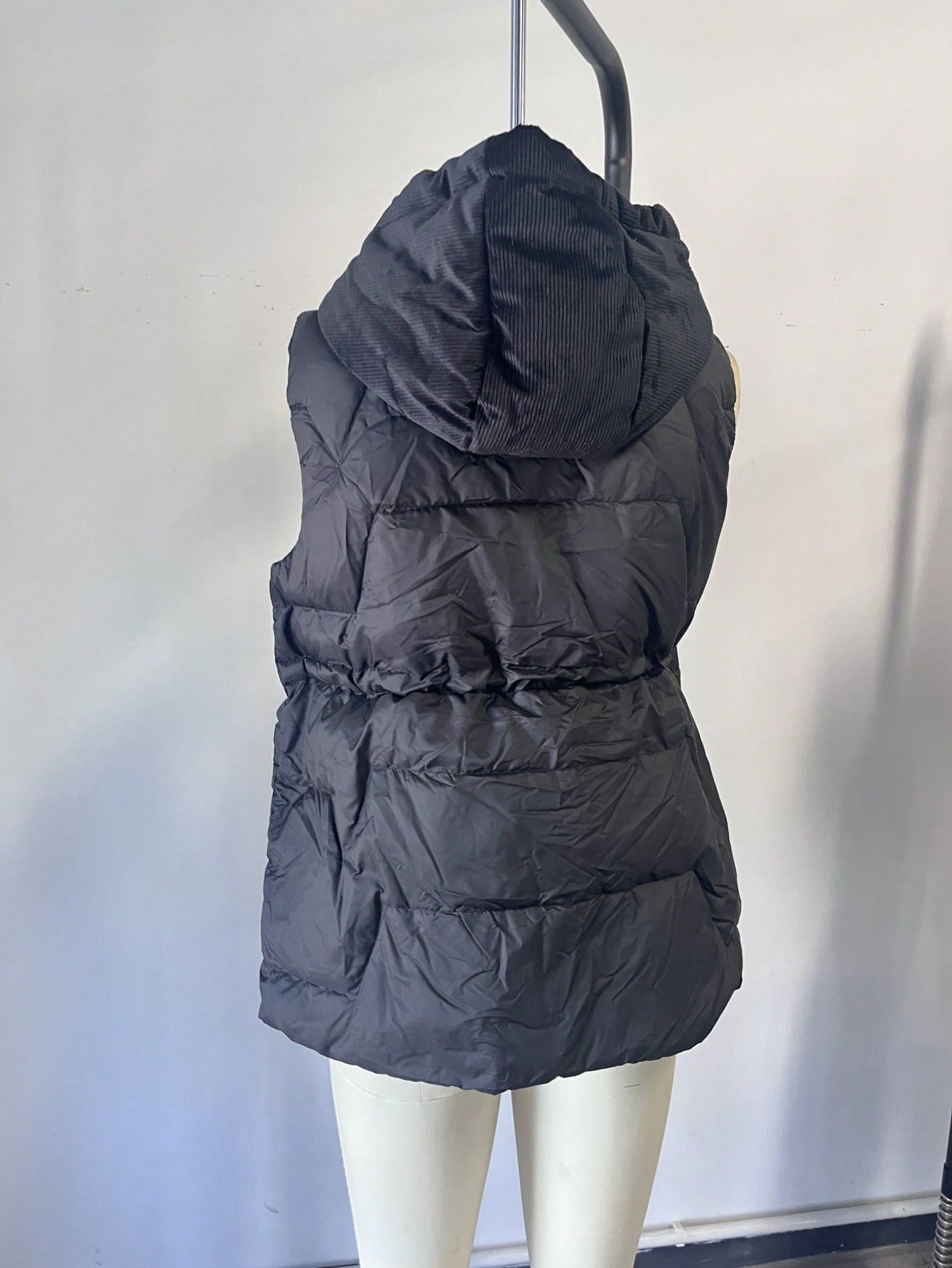 Women's Black Quilted Puffer Vest