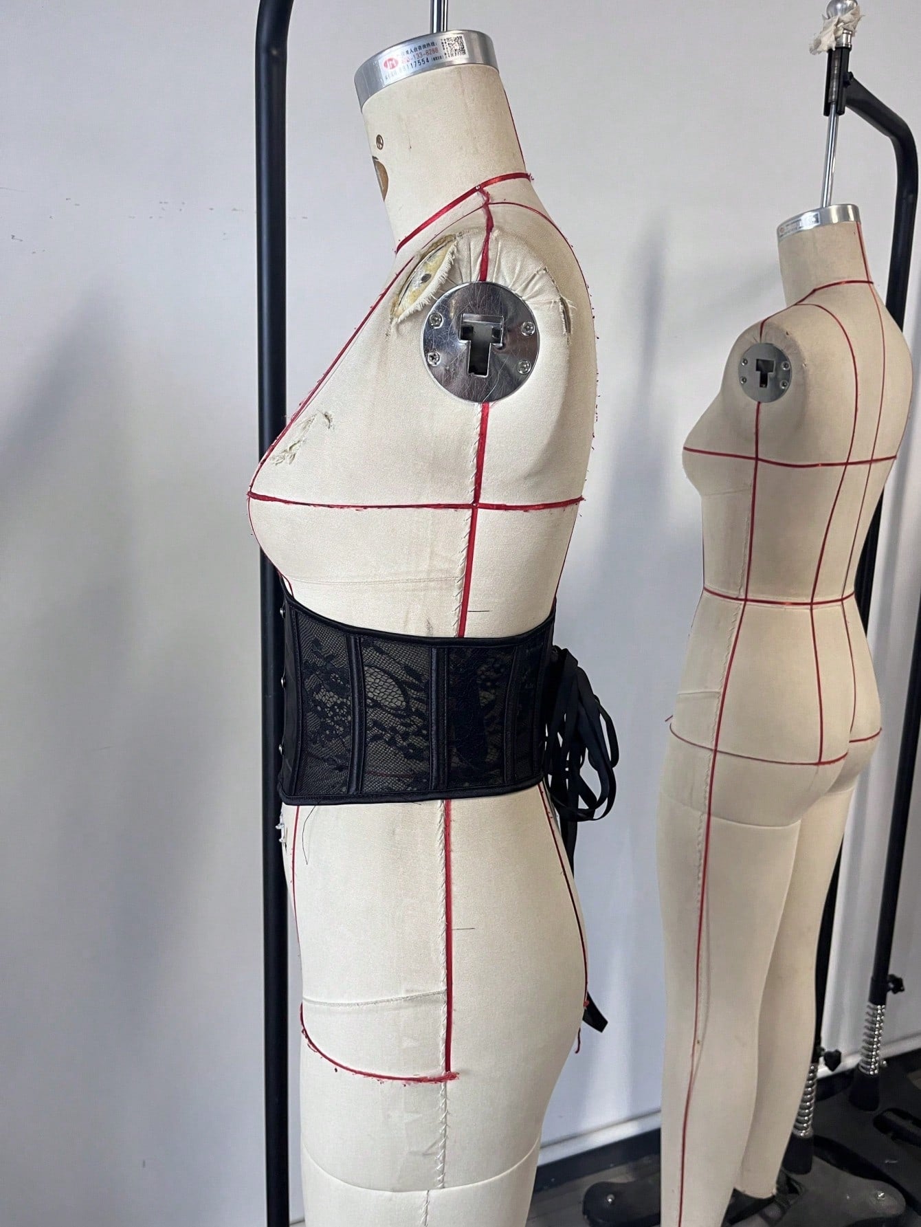 Women's 黑色 Corset
