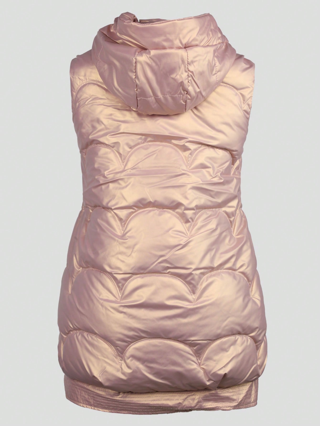 Women's Pink Faux Leather Cropped Vest Top