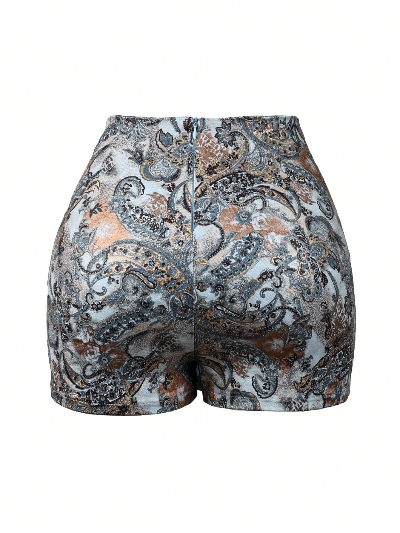 Women's Paisley Print Corset Bustier Top