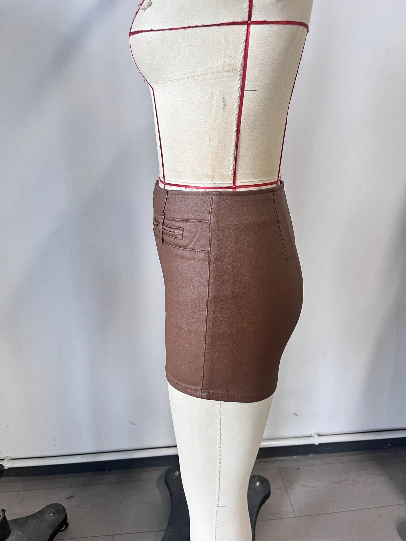 Women's Brown Corset Bustier Top