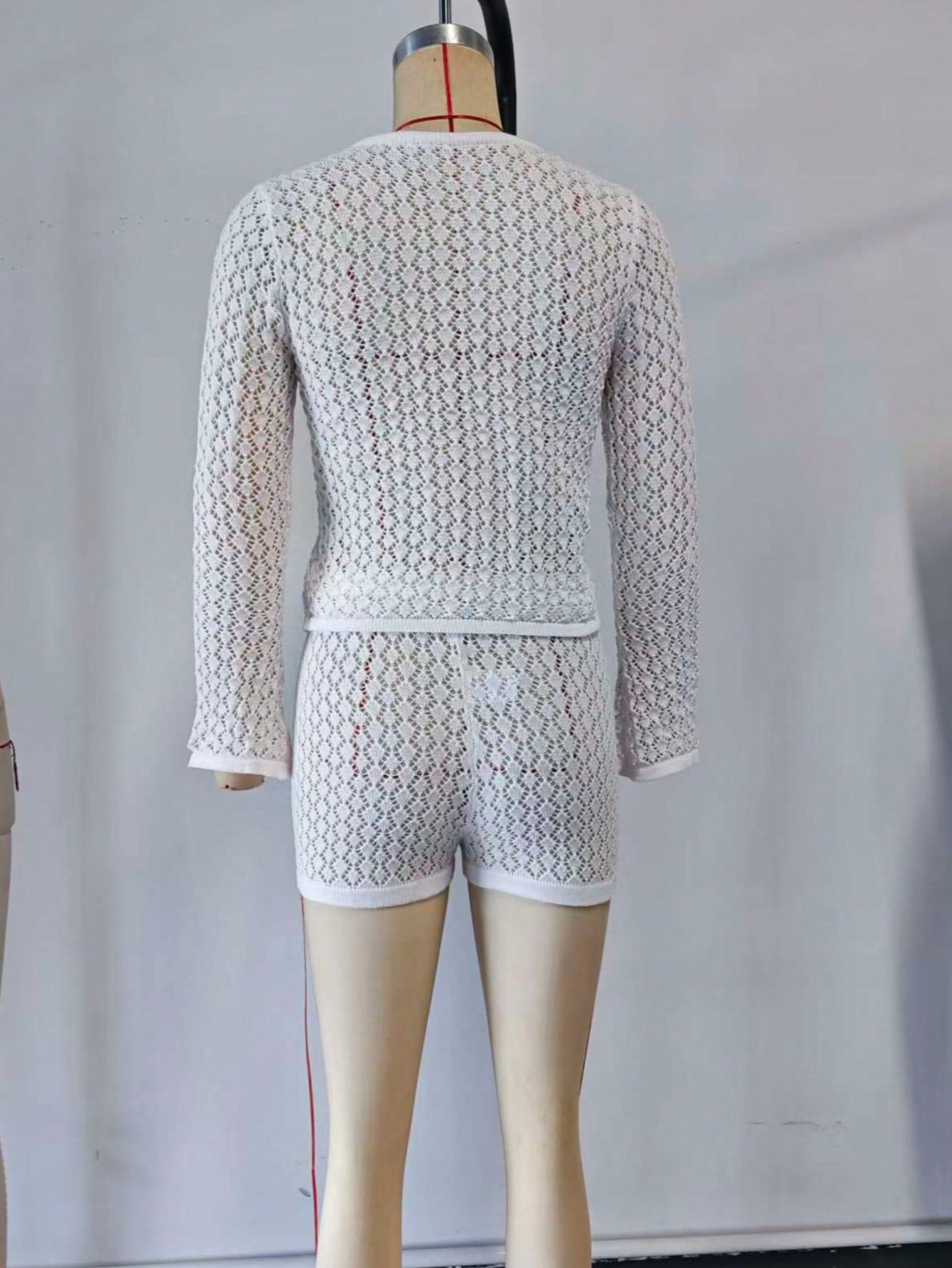 Women's White Ribbed Knit Midi bodycon dress with sleeveless