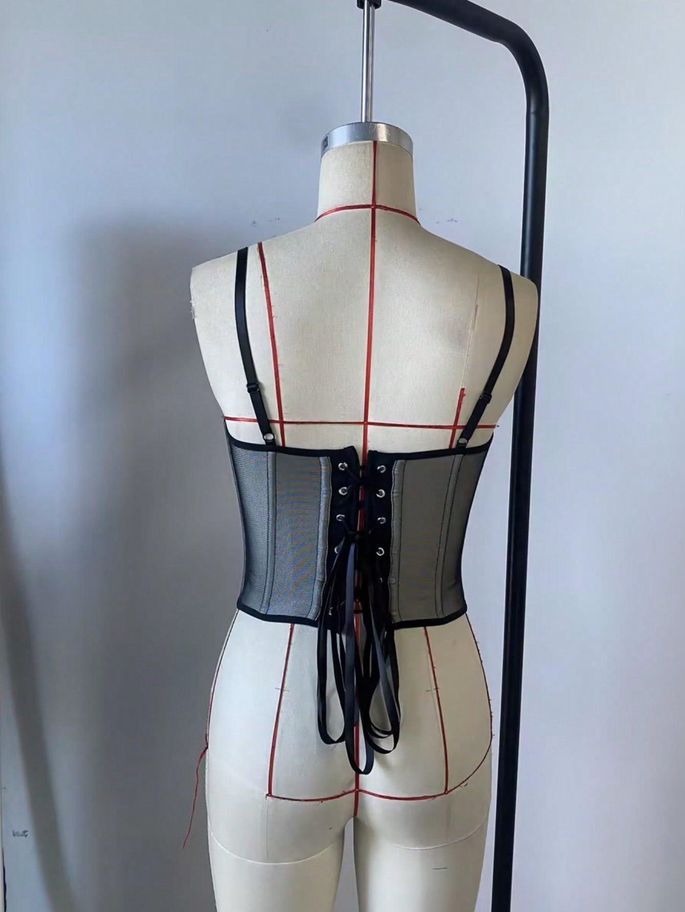 Women's Black Corset Top