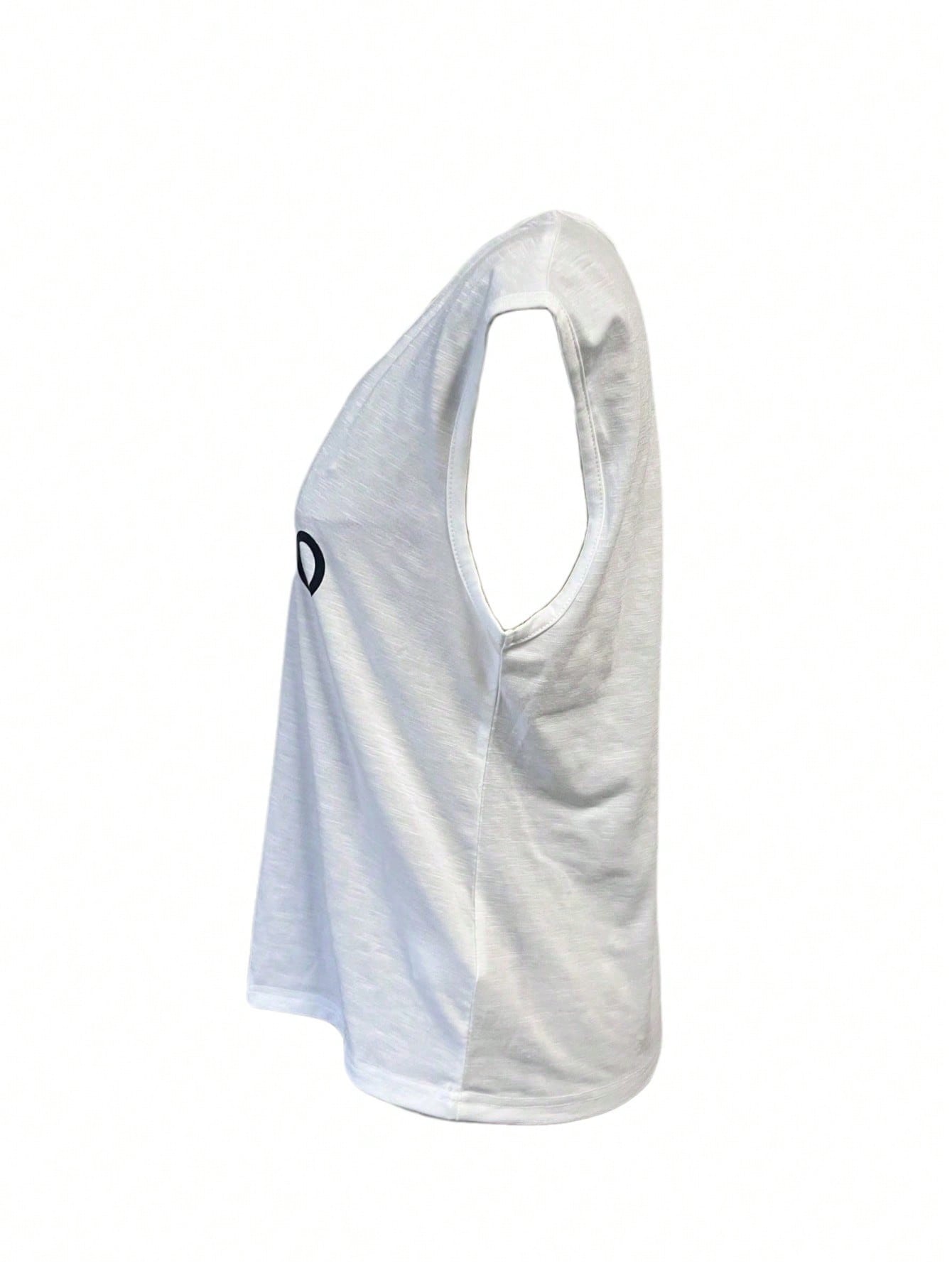 Women's Women Sleeveless Milano Italy Graphic Tank Top Casual White Print Tee