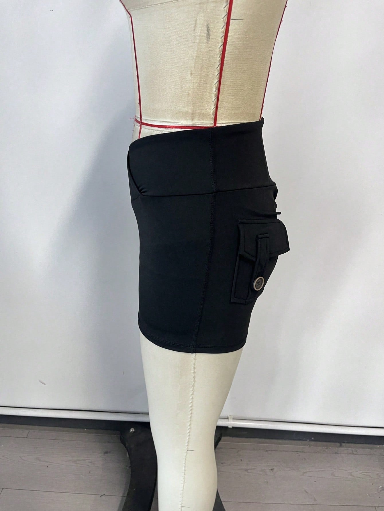 Women's Black Wide Waistband Yoga Pants