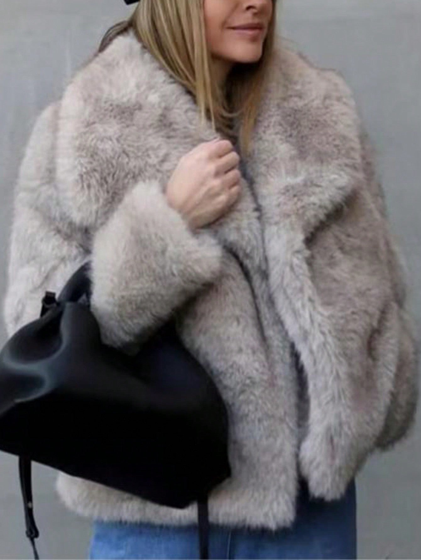 Women's Striped Ruffle Collar Blouse - Long Sleeve Loose-Fit Polyester-Rayon Top