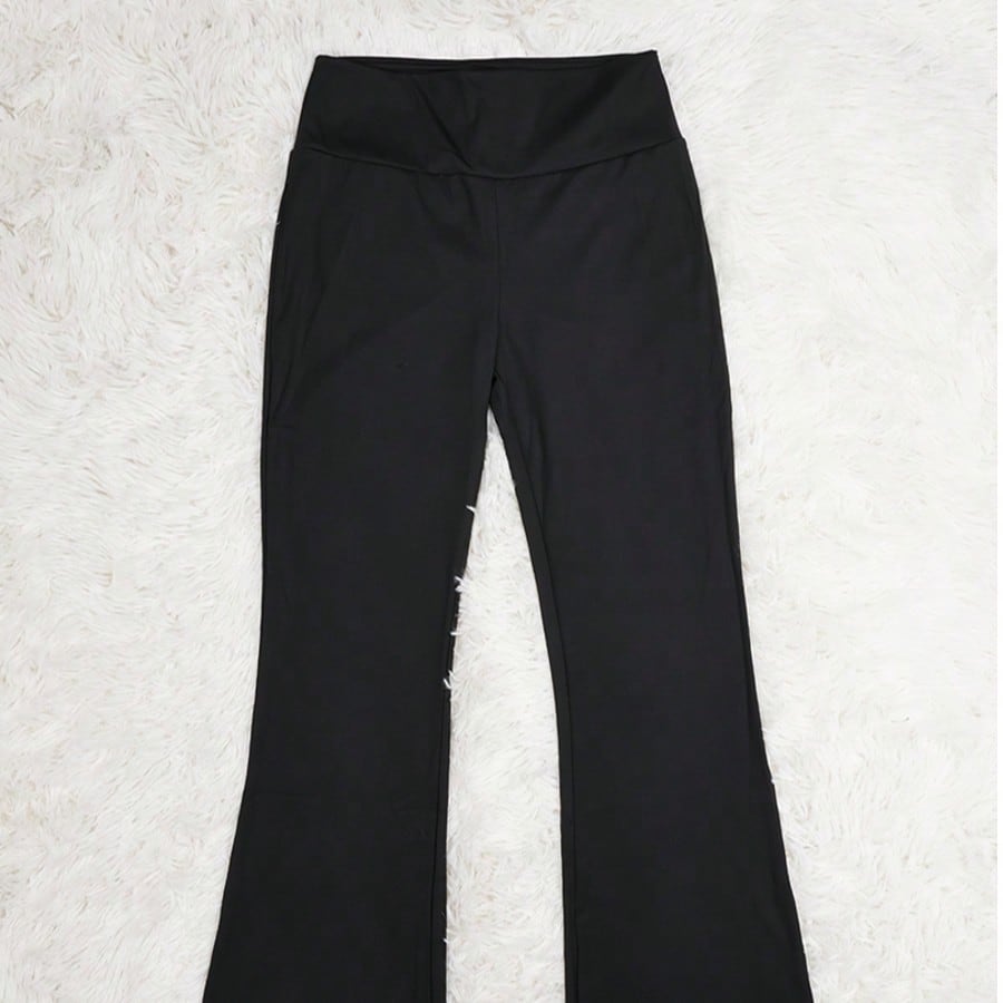 Women's Black High-Waist Yoga Pants