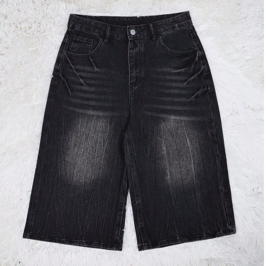 Women's Black High-Waist Straight Leg Jeans