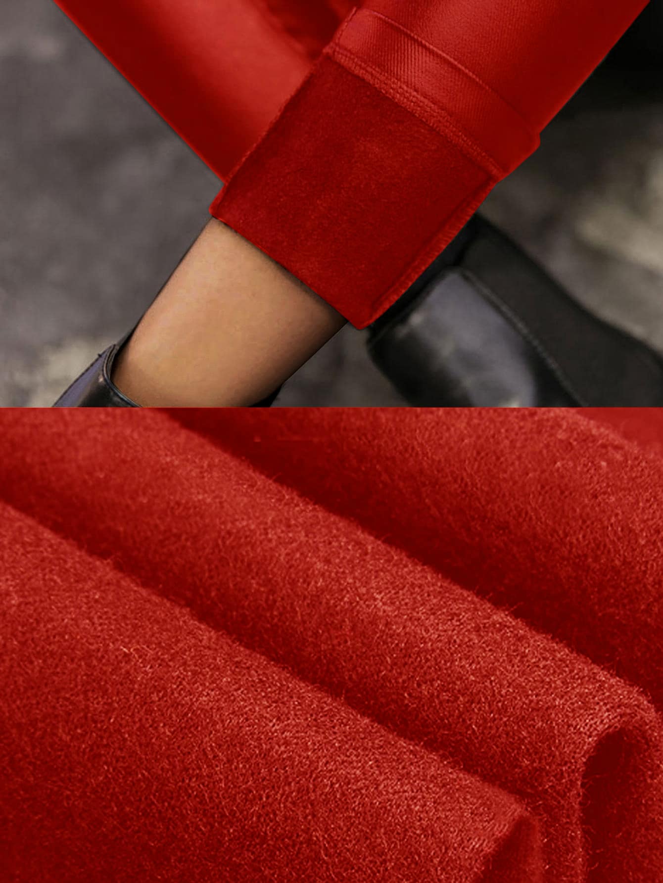 Women's Plus Size Women's Red High Waist Skinny PU Leather Pants