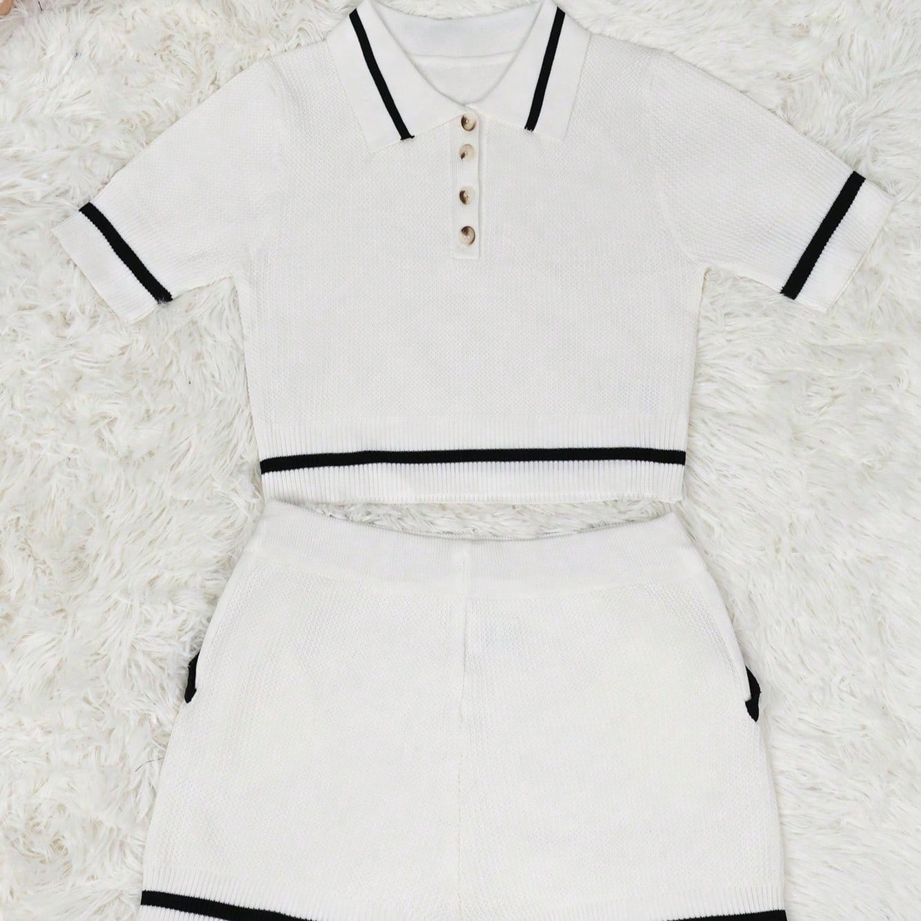 Women's White Ribbed Knit Midi Bodycon Dress