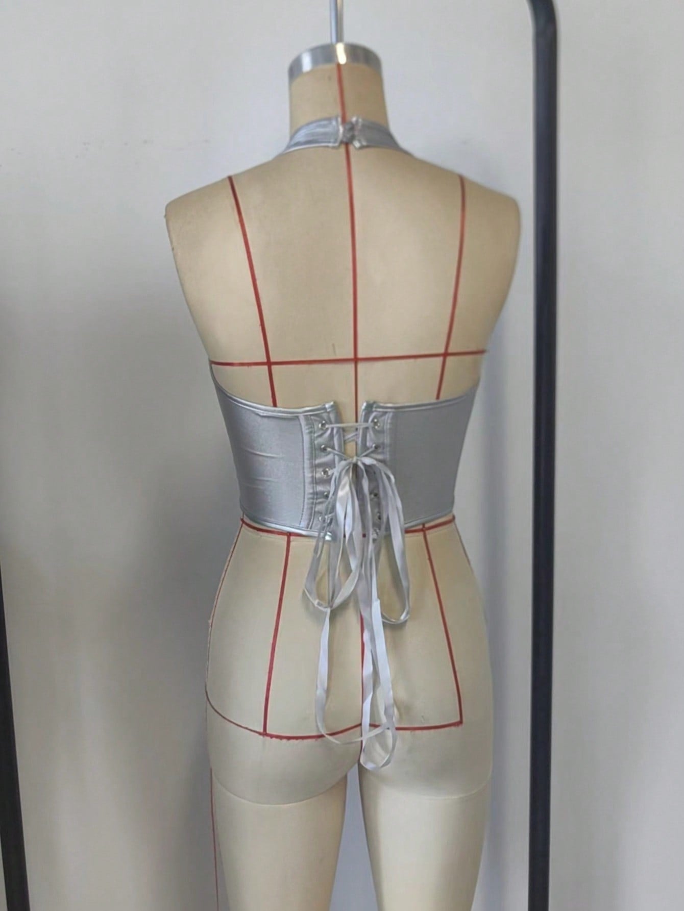 Women's Silver Corset