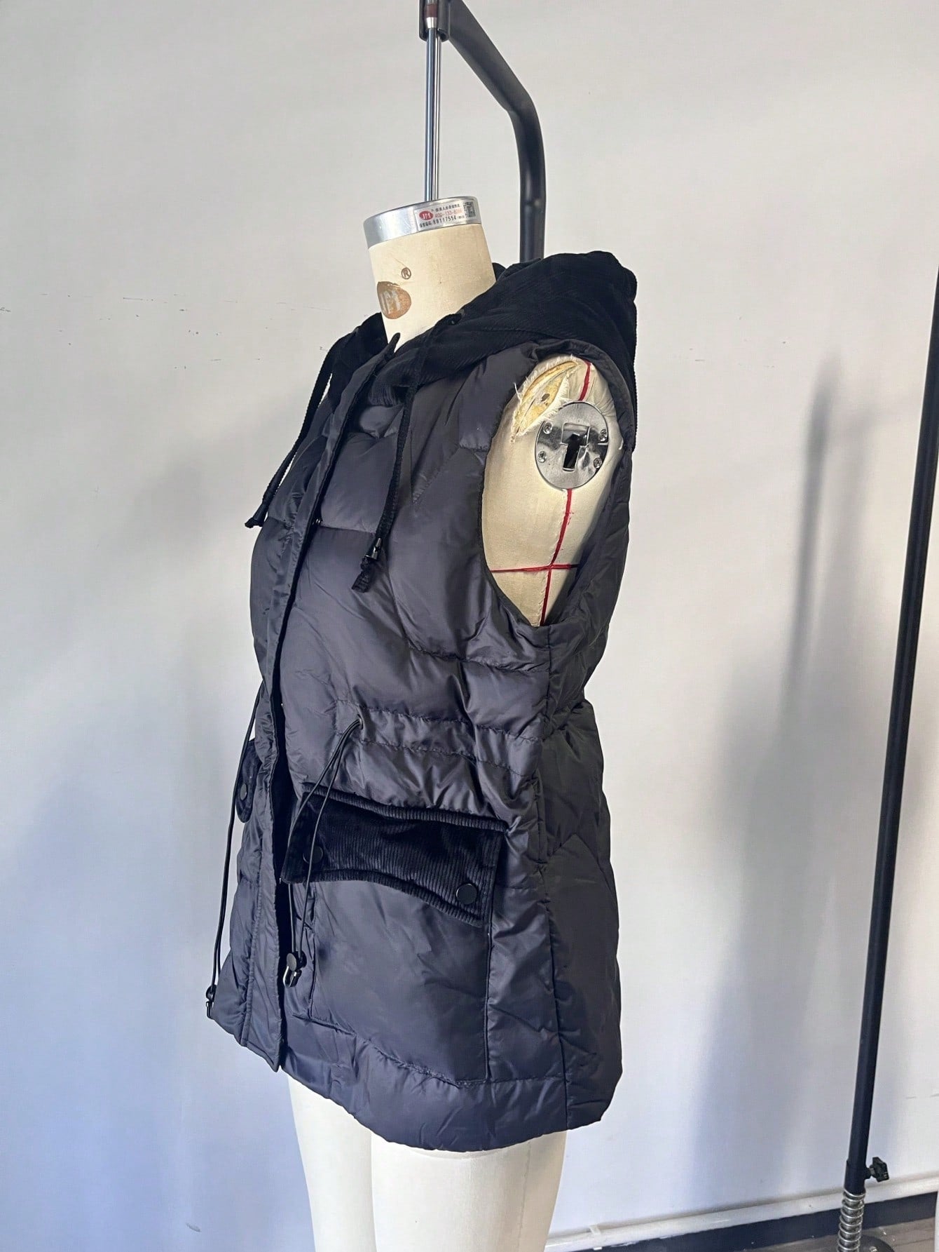 Women's Black Quilted Puffer Vest