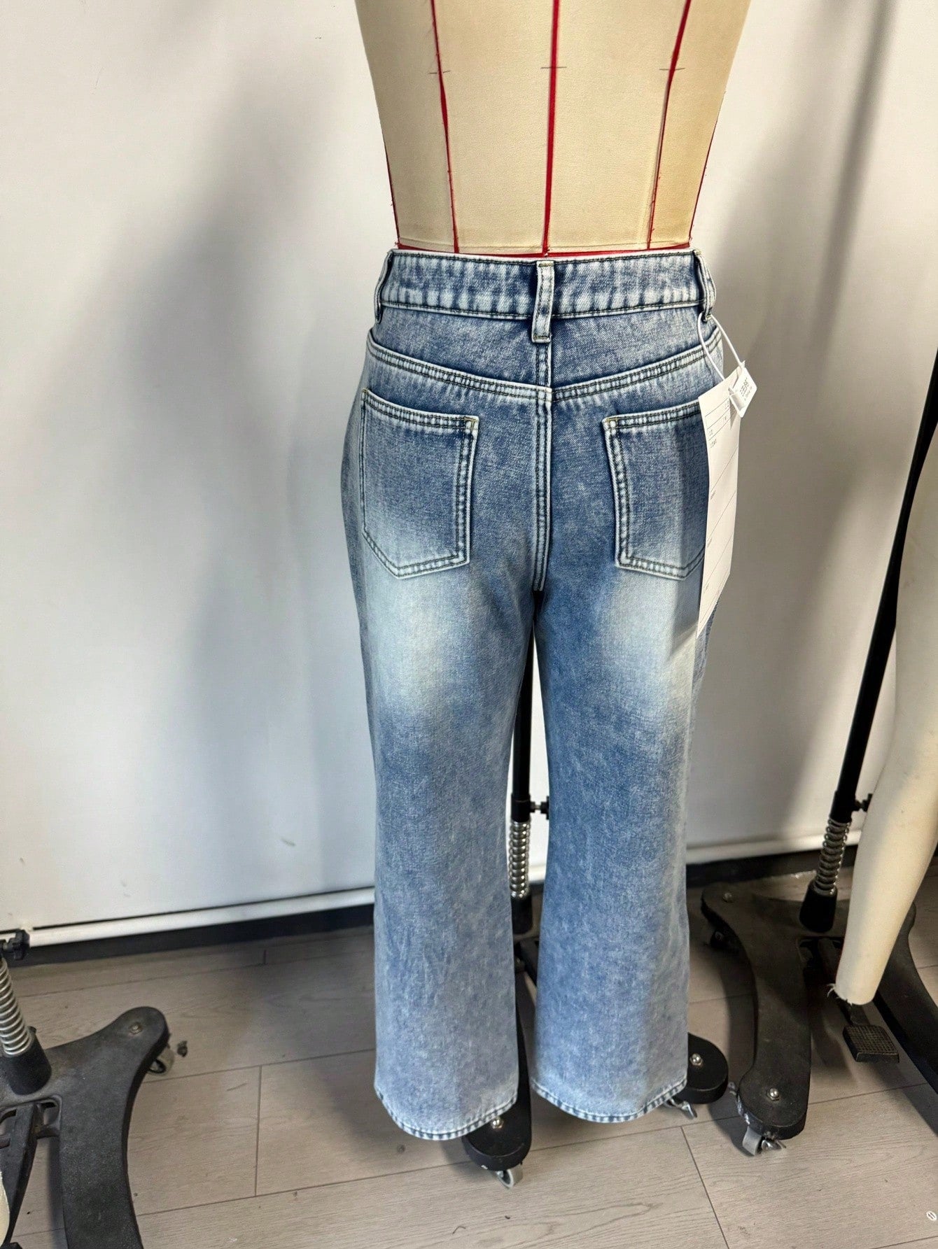 Women's Acid Wash Blue Jeans