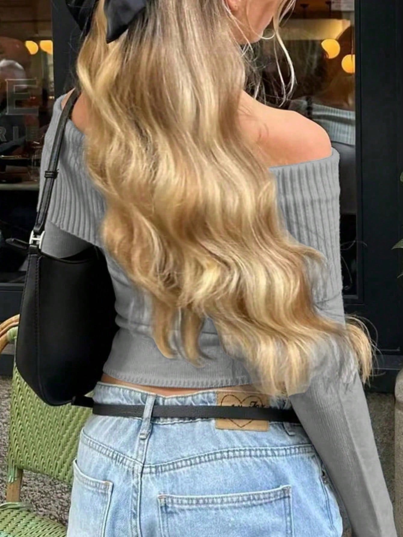 Women's Gray Ribbed Knit Midi bodycon dress with sleeveless
