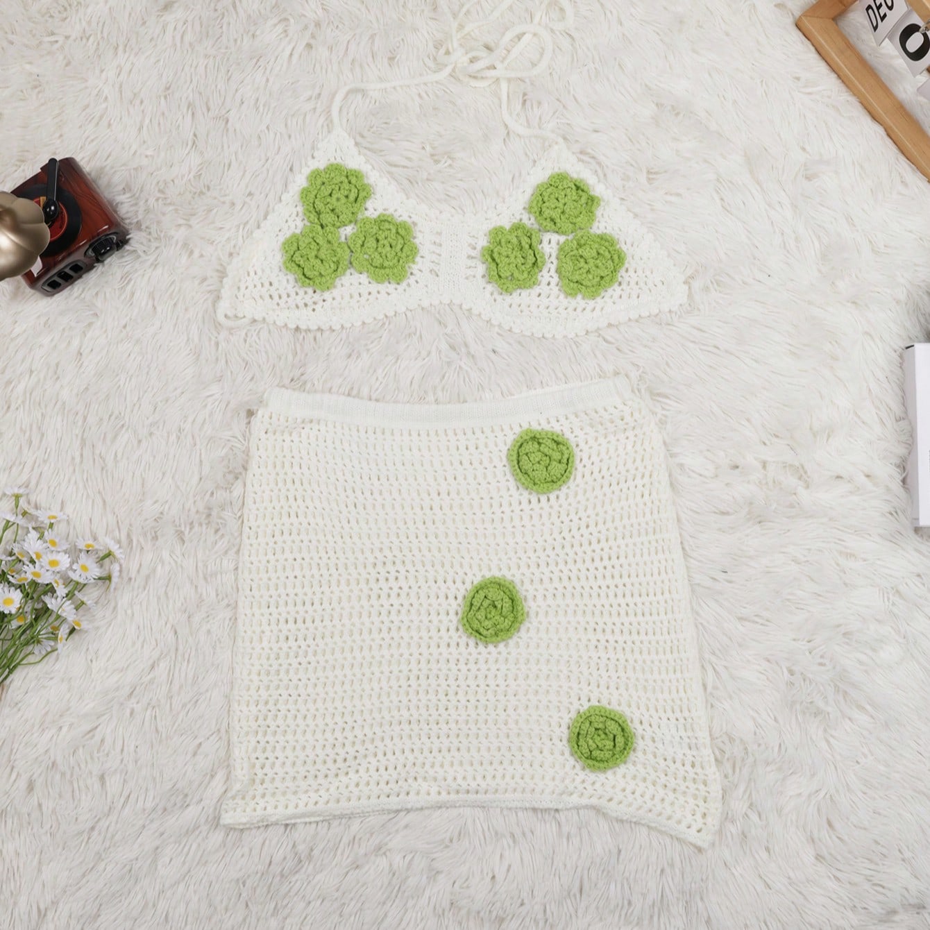 Women's White Two Piece Sets